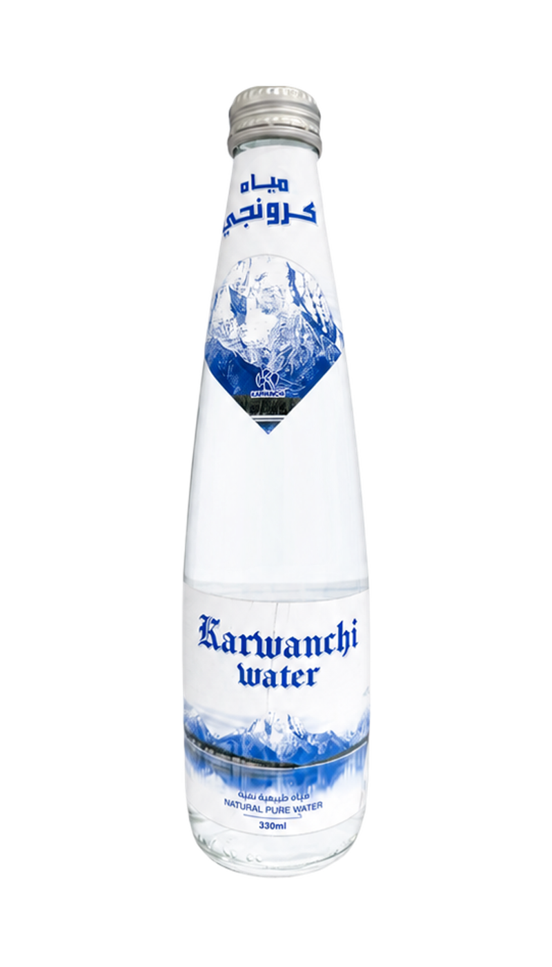 Karwanchi Water Premium Glass 330 ml product, front view
