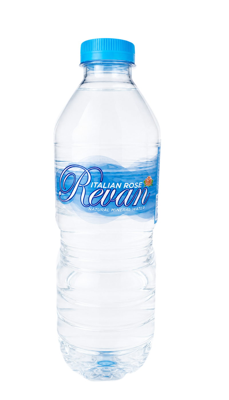 Revan Italian Rose 500 ml bottled-water product, front view